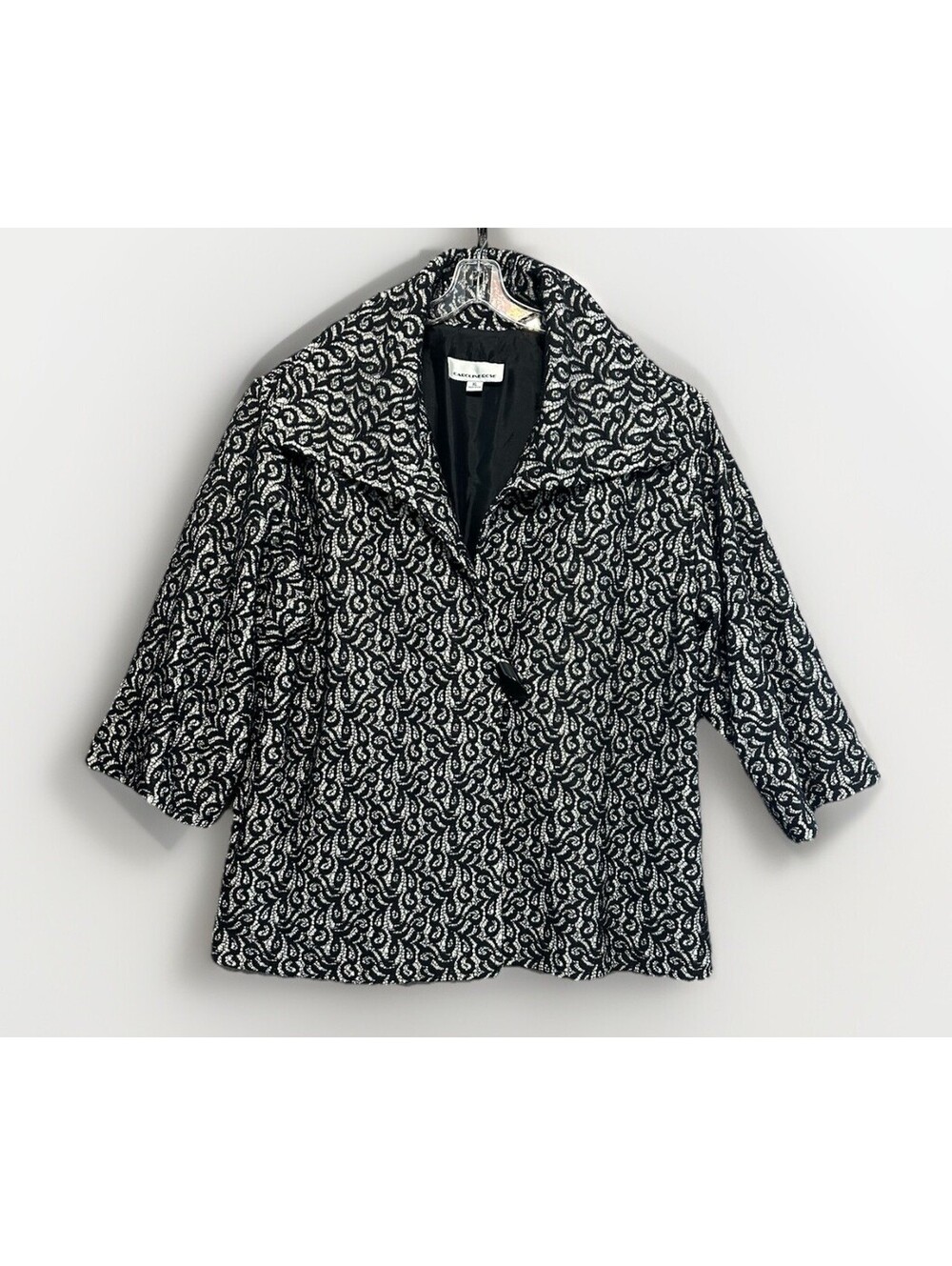 NWT Carolyn Rose Jacket Designer Size XL Statement Elegant Soiree Party Coat USA